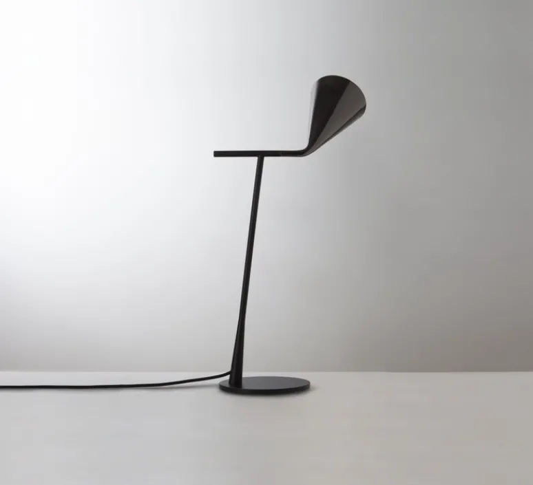 Lampe*Tooy Lampe à poser, Gordon, 561.31, , IP40, L17cm, H45cm - noir mat, noir chromé