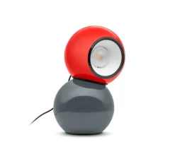 Lampe|Enfants*Stilnovo Lampe à poser, Gravitino 541, , LED, dim, 3000K, 956 lm, L14cm, H24,9cm - gris et rouge