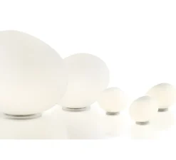Lampe à poser, Gregg Media, blanc et blanc, L31cm, H26cm - Foscarini