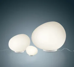 Lampe à poser, Gregg Midi, blanc et blanc, LED, 2700K, 830lm, L21cm, H17cm - Foscarini