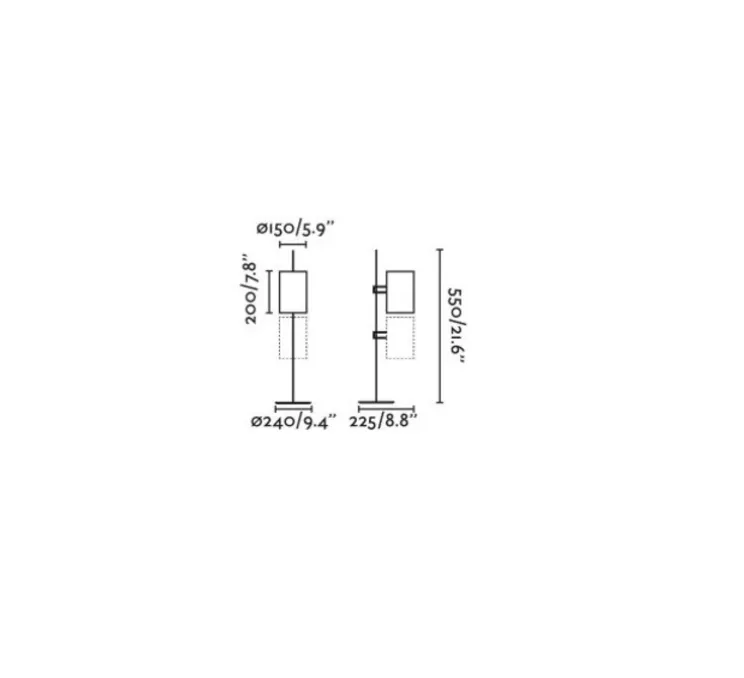 Lampe à poser, Guadalupe, lampe de table, vert, L24cm, H55cm - Faro