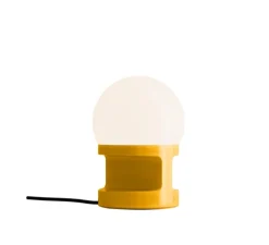 Lampe à poser, Habea C2783, jaune, Ø16cm, H22,5cm - Ferroluce