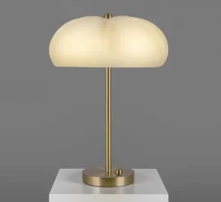 Lampe à poser, Hana, blanc, laiton , Ø49cm, H69,6cm - Schwung