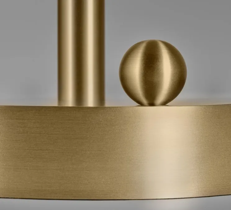 Lampe à poser, Hana, blanc, laiton , Ø49cm, H69,6cm - Schwung