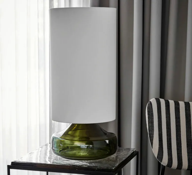 Lampe*House Doctor Lampe à poser, HDMatte, , Ø30cm, H68cm - Blanc et vert