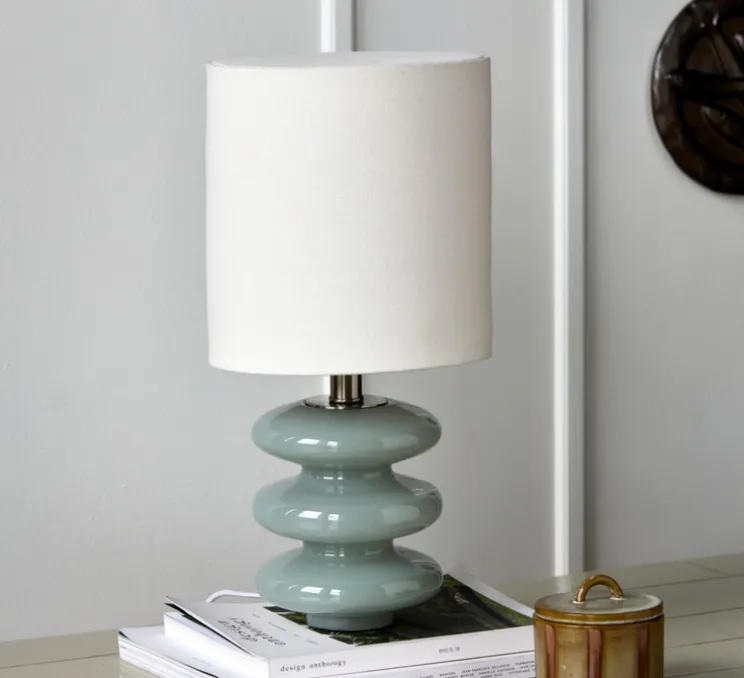 Lampe à poser, HDStep S, bleu clair et blanc cassé, Ø22,5cm, H45cm - House Doctor