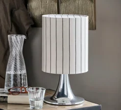 Lampe*House Doctor Lampe à poser, HDTulip, , Ø38cm, H20cm - blanc et argent