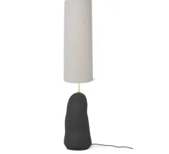 Lampadaire|Lampe*Ferm Living Lampe à poser, Hebe, abat-jour Eclipse, naturel et anthracite, Ø30cm, H128cm - beige, anthracite
