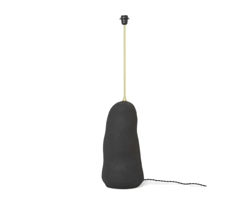 Lampadaire|Lampe*Ferm Living Lampe à poser, Hebe, abat-jour Eclipse, naturel et anthracite, Ø30cm, H128cm - beige, anthracite