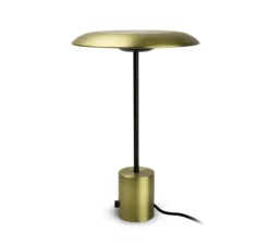 Lampe à poser, Hoshi, noir, laiton, LED, 930lm, 3000k, H40cm, Ø26cm - faro