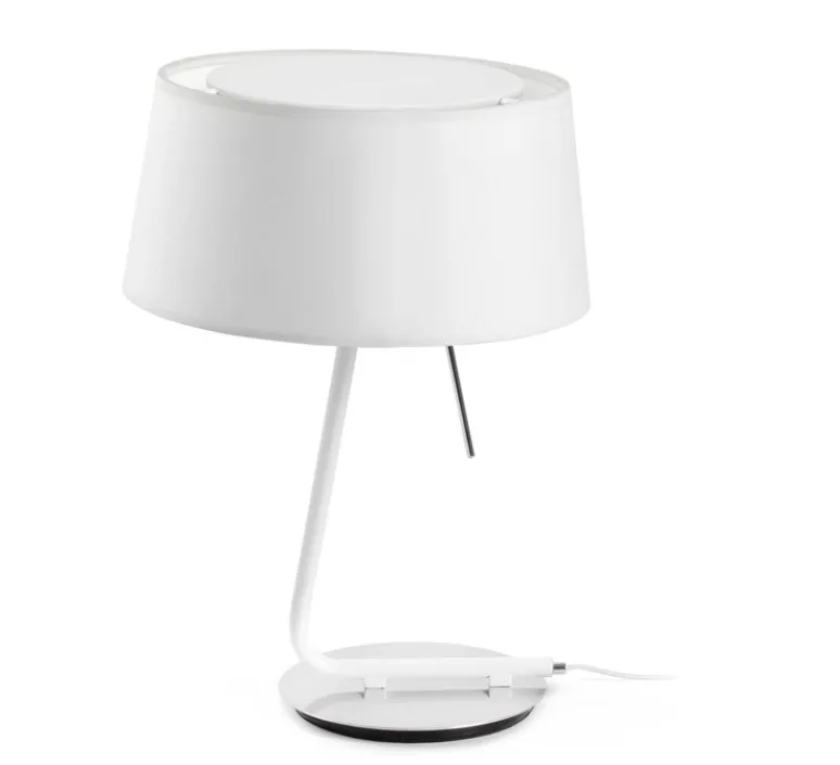 Lampe*Faro Lampe à poser, Hôtel, , H37cm - blanc