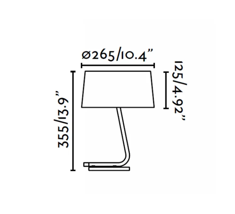 Lampe*Faro Lampe à poser, Hôtel, , H37cm - blanc