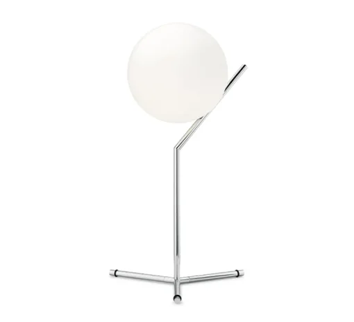 Lampe*Flos Lampe à poser, IC Lights Table 1 High, , Ø32,1cm, H53cm - opalin et chromé