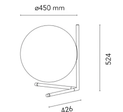 Lampe*Flos Lampe à poser, IC T3 10 Anniversary, , L45cm, H52,4cm - or