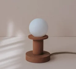 Lampe|Enfants*Zuri Lampe à poser, Idoia 1, , Ø12,5cm, H12cm - châtaigne