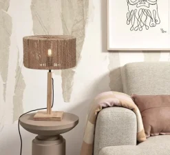 Lampe à poser, Iguazu, naturel, Ø30cm, H37cm - Good&Mojo