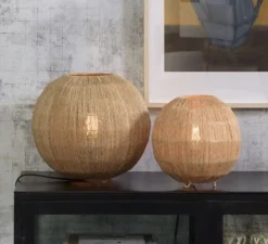 Lampe à poser, Iguazu, naturel, Ø32cm, H36cm - Good&Mojo