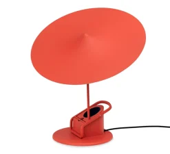Lampe à poser, Ile, rouge coquelicot, LED, 2700K, 690lm, Ø20cm, H19cm - Wastberg
