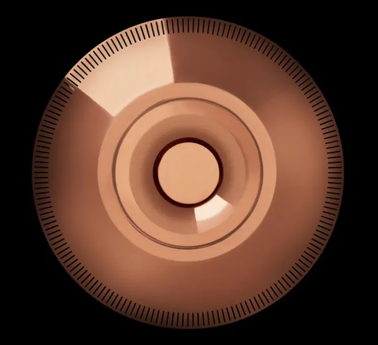 Lampe à poser, Ilumina, cuivre, LED, 2700K, 776lm, Ø40,3cm, H30,5cm - Wastberg