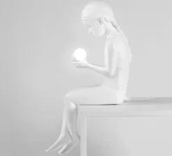 Enfants|Lampe*Seletti Lampe à poser, Innerglow Mini Girl, , L22cm, H49,5cm - blanc