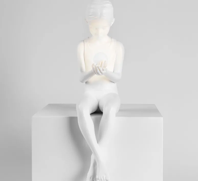 Enfants|Lampe*Seletti Lampe à poser, Innerglow Mini Girl, , L22cm, H49,5cm - blanc