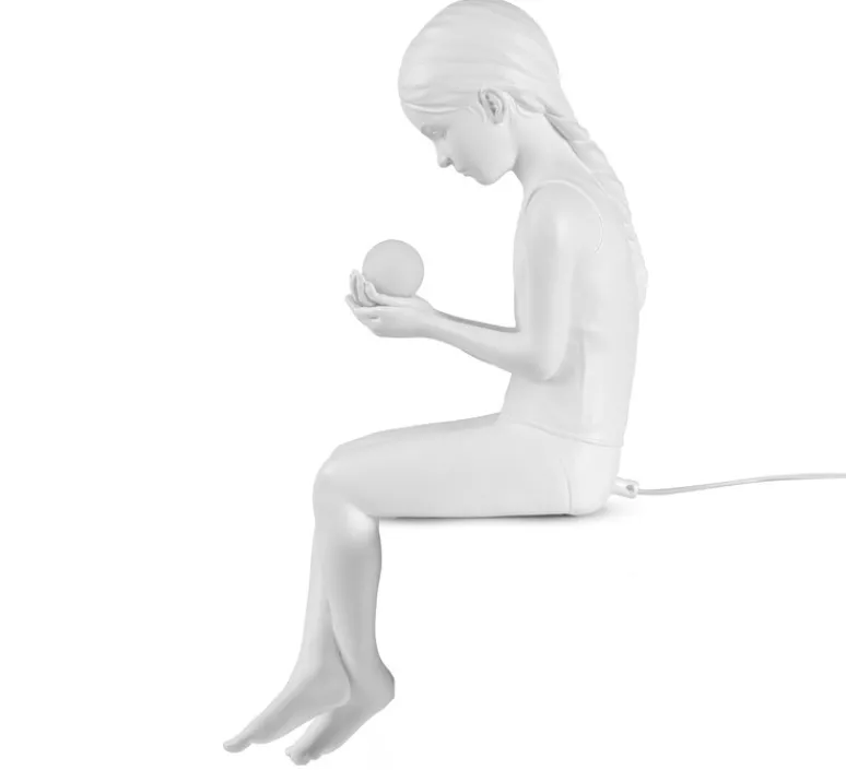 Enfants|Lampe*Seletti Lampe à poser, Innerglow Mini Girl, , L22cm, H49,5cm - blanc