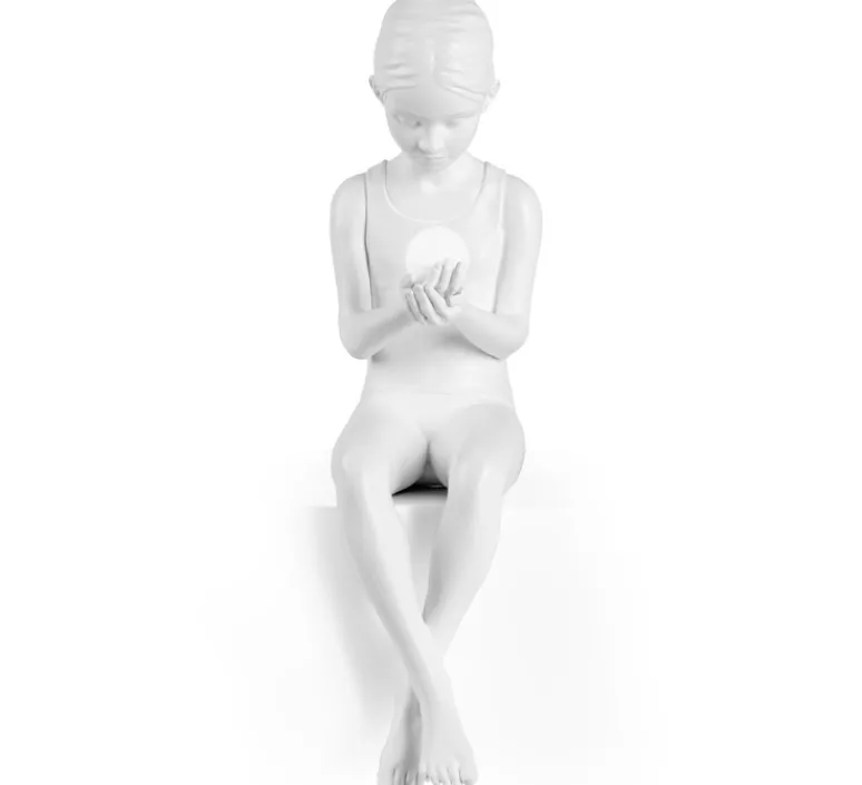 Enfants|Lampe*Seletti Lampe à poser, Innerglow Mini Girl, , L22cm, H49,5cm - blanc