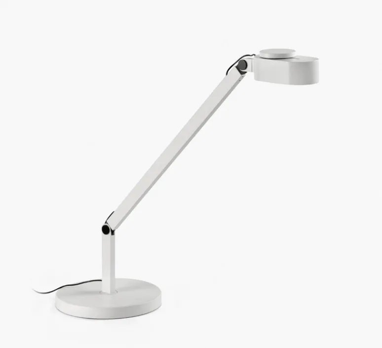 Lampe*Faro Lampe à poser, Inviting, , LED, dim, 2700K-4800K, 410 lm, L22cm, H86cm - blanc mat