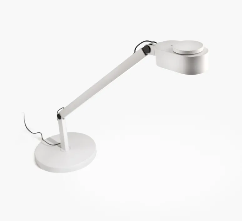 Lampe*Faro Lampe à poser, Inviting, , LED, dim, 2700K-4800K, 410 lm, L22cm, H86cm - blanc mat