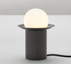 Lampe*CVL Lampe à poser, Janed, , Ø12cm, H16,8cm - graphite satiné