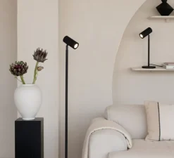 Lampe*Good&Mojo Lampe à poser, Java, , Ø18cm, H47cm - noir