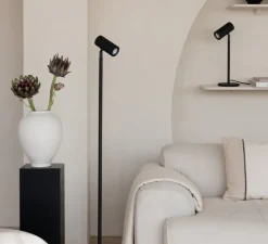 Lampe*Good&Mojo Lampe à poser, Java, , Ø18cm, H47cm - noir