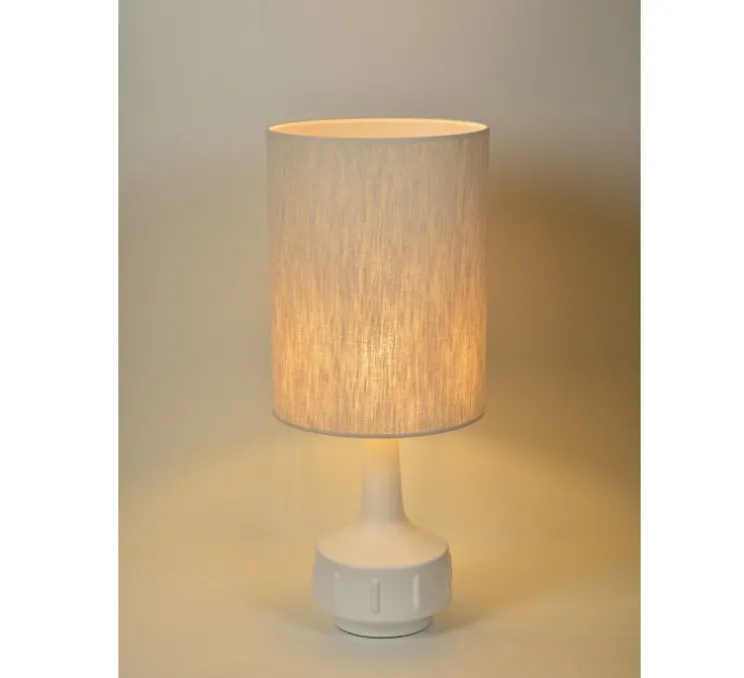 Lampe à poser, Jimmy L, blanc, Ø32cm, H83cm - Market Set
