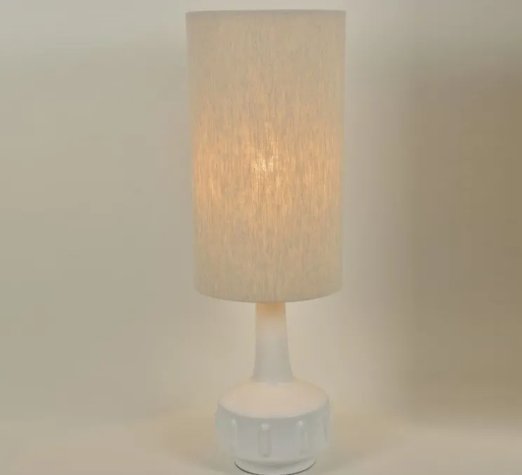 Lampe à poser, Jimmy XL, blanc, Ø36cm, H121cm - Market Set