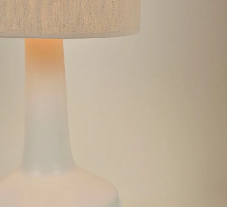 Lampe à poser, Jimmy XL, blanc, Ø36cm, H121cm - Market Set