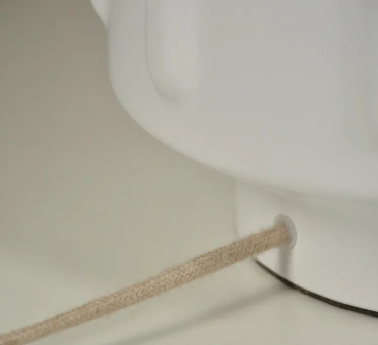 Lampe à poser, Jimmy XL, blanc, Ø36cm, H121cm - Market Set