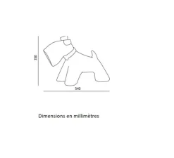 Lampe*Toscot Lampe à poser, Jules, , IP55, L54cm, H35cm - noir