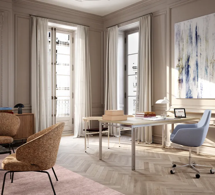 Lampe à poser, Kaiser Idell 6631-T Luxus, blanc, L28,5cm, H42,5cm - Fritz Hansen