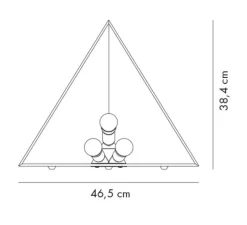 Lampe à poser, Kaleidolight, Miroir, L46,5cm, H38,4cm - Axolight