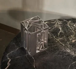 Lampe à poser, Kassablanka 142, aluminium, L14,2cm, H15,3cm - Lyfa