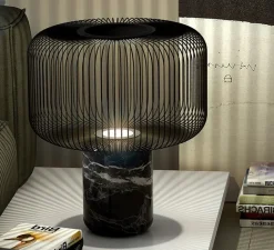 Lampe*B.lux Lampe à poser, Keshi, marbre , H44cm, Ø50cm - B-LUX noir
