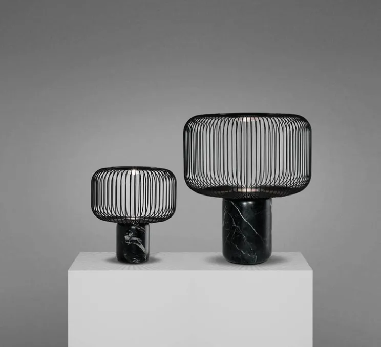 Lampe à poser, Keshi, noir, H35cm - B-LUX