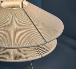 Lampe*Frandsen Lampe à poser, Kiku, , Ø35,5cm, H30cm - blanc