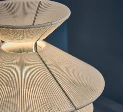 Lampe*Frandsen Lampe à poser, Kiku, , Ø35,5cm, H30cm - blanc