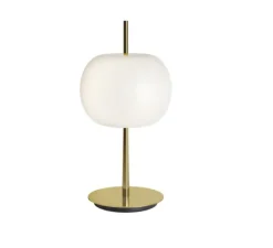Lampe*KDLN Lampe à poser, Kushi 10th, , LED, dim tunable white, 1800-3000K, 840 lm, Ø16cm, H32cm - laiton