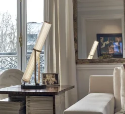 Lampe*DCW éditions Paris Lampe à poser, La Lampe Frechin, , LED, 2700K, 1240lm, L25cm, H62,5cm - marbre noir et verre