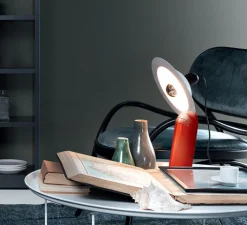 Lampe*Stilnovo Lampe à poser, Lampiatta, , L28,2cm, H48,4cm - rouge