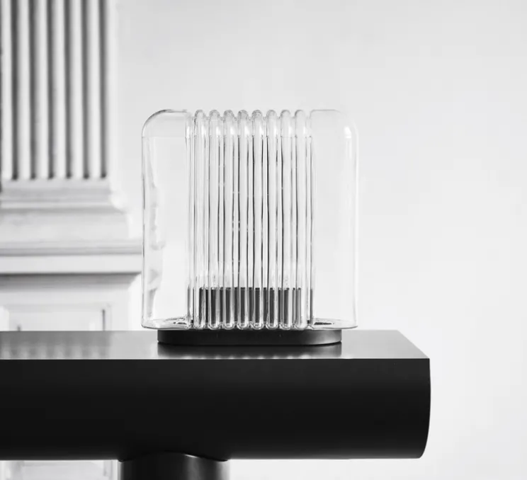 Lampe à poser, Lari, transparent, L35cm, H35cm - Karakter