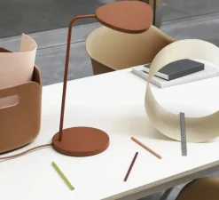 Lampe à poser, Leaf, cuivre, LED, 3000K, 370lm, L15,5cm, H41,5cm - Muuto