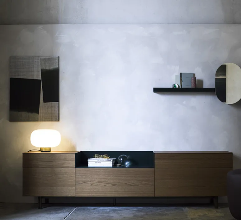 Lampe*Tooy Lampe à poser, Legier 557.34, , IP40, LED, 2700K, 800lm, Ø35cm, H26cm - verre opalin blanc et base laiton brossé